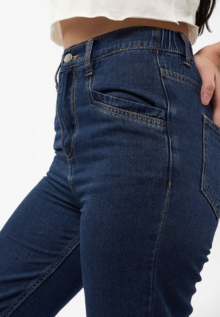 Mom Jeans with Pocket Details