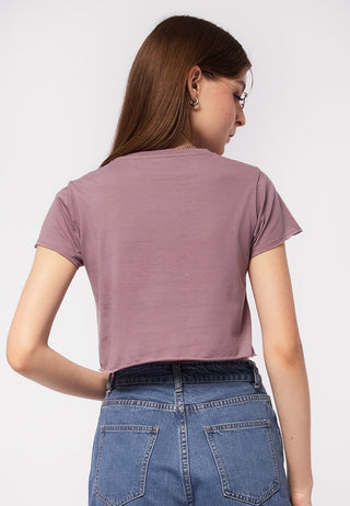 Basic Short Sleeve Crop T-Shirt