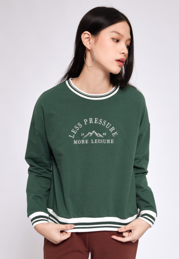 Grey Oversized Graphic Sweatshirt