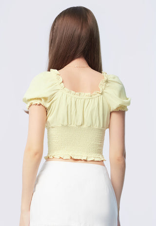 Short Sleeve Ruched Top