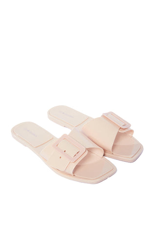 Glossy Dusty Pink Sandals