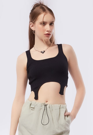 Strappy Sleeveless Knit Top