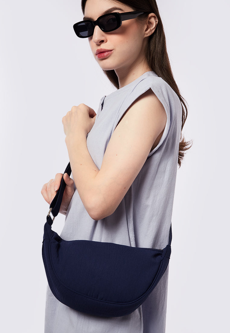 Navy Blue Slouchy Sling Bag main image 1