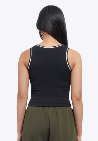 Contrast Lining Fitted Bra Top