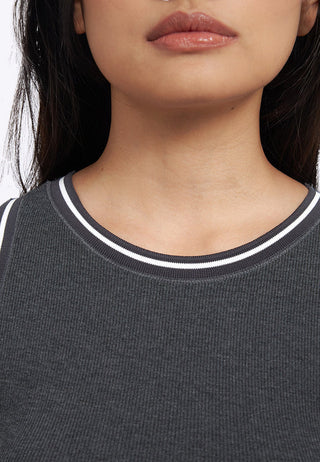 Contrast Lining Fitted Bra Top