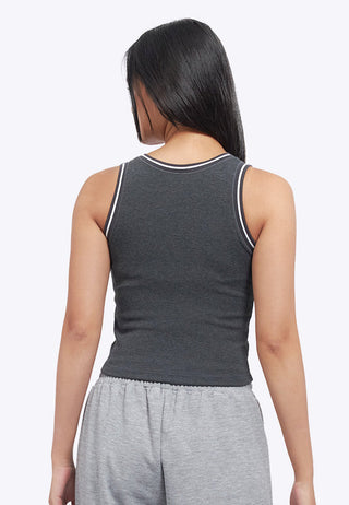 Contrast Lining Fitted Bra Top