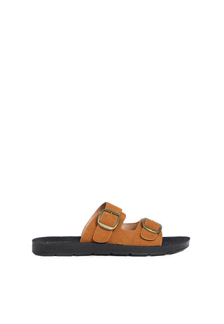 Light Brown Buckle Sandals