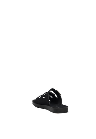 Black Buckle Sandals