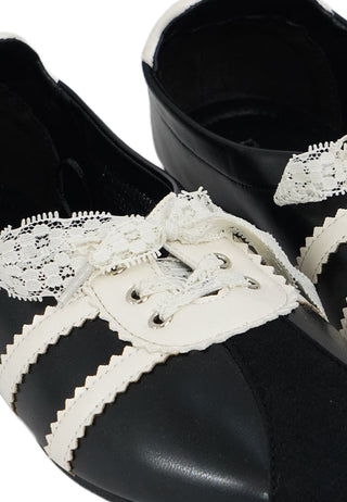Black Lace Ballet Flats