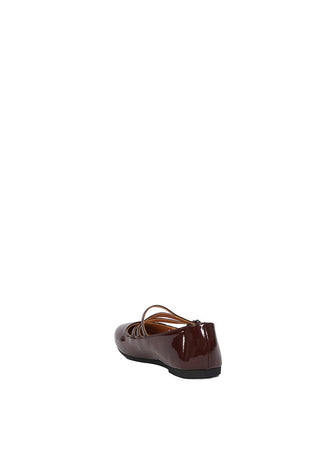 Flat Shoes Dark Brown