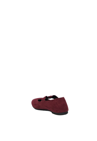 Maroon Flat Shoes