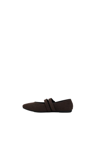 Flat Shoes Dark Brown