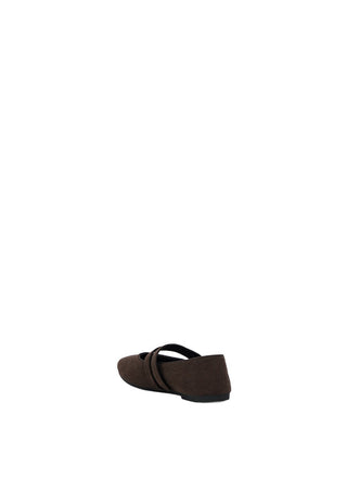 Flat Shoes Dark Brown