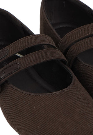 Flat Shoes Dark Brown