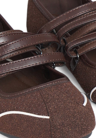 Flat Shoes Brown