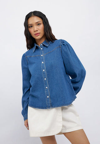 Western Style Long Sleeve Blouse