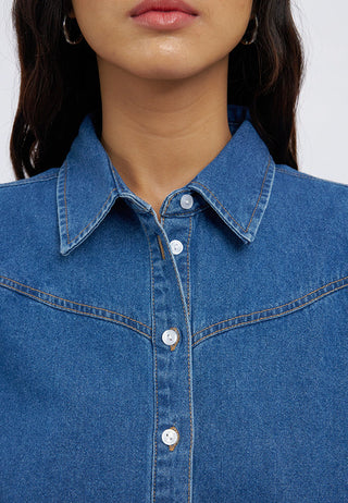 Western Style Long Sleeve Blouse