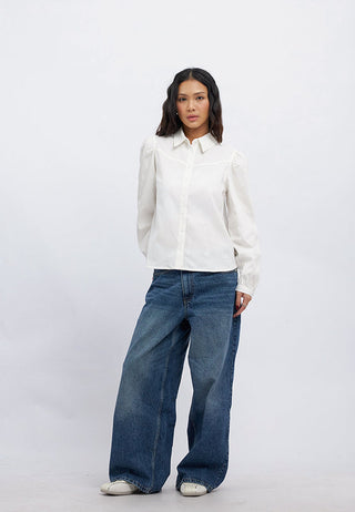 Western Style Long Sleeve Blouse