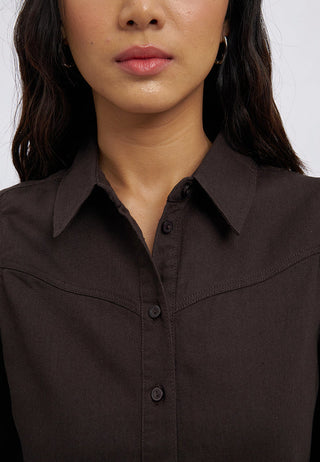 Western Style Long Sleeve Blouse