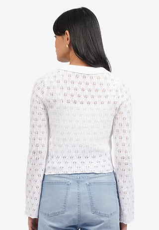 Textured Long Sleeve Stretch Top
