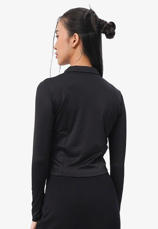 Front Ruched Long Sleeve Shirt