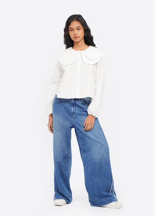 Double Layer Collared Blouse