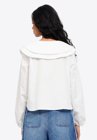 Double Layer Collared Blouse