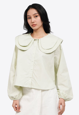 Double Layer Collared Blouse