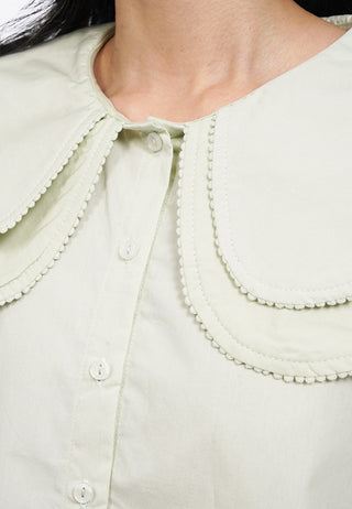 Double Layer Collared Blouse