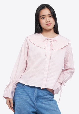 Embroidered Collar Shirt