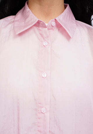 See Through Balloon Sleeve Shirt