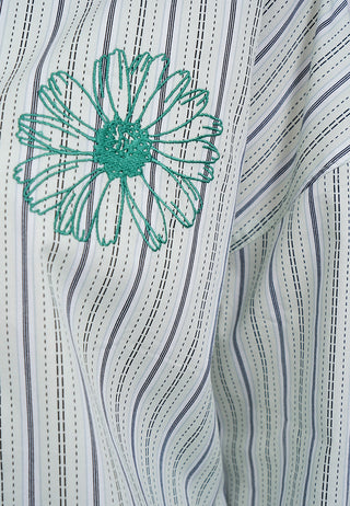Embroidered Stripes Shirt