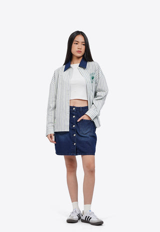 Embroidered Stripes Shirt