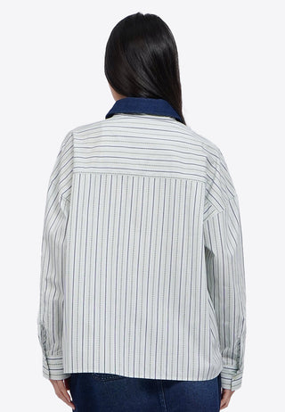 Embroidered Stripes Shirt