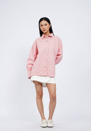 Oversized Cut Out Hem Shirt