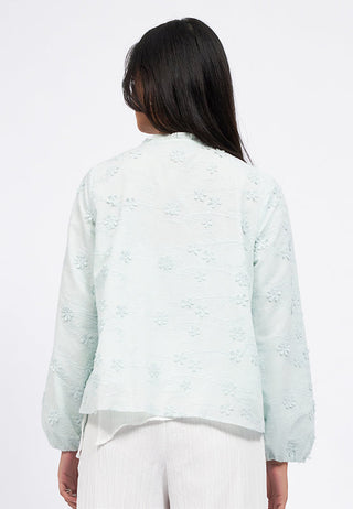 Flower Embroidery Long Sleeve Blouse