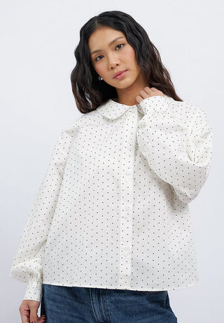Printed Peterpan Collar Blouse