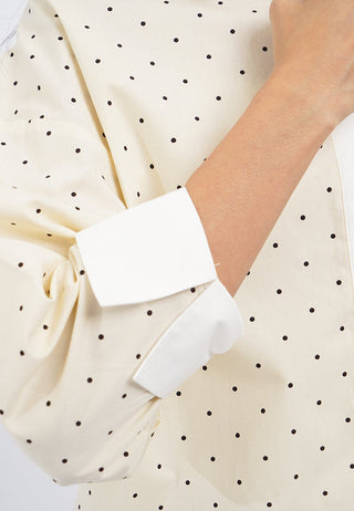 Contrast Cuff Printed Shirt