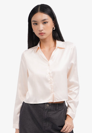 V-Neck Long Sleeve Shirt