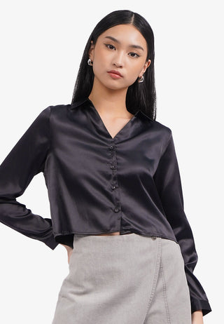 V-Neck Long Sleeve Shirt