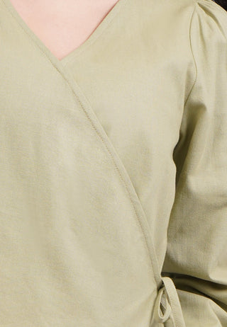 V-Neck Wrap Blouse