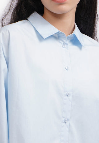 Split Tie Back Long Sleeve Shirt