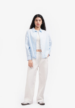 Split Tie Back Long Sleeve Shirt