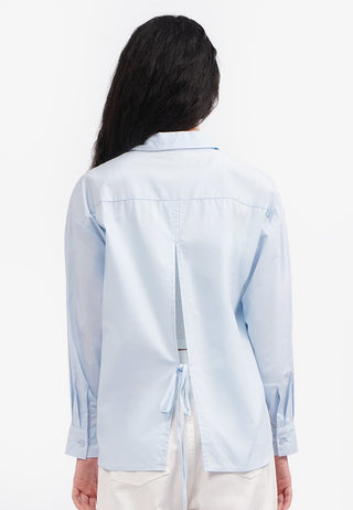 Split Tie Back Long Sleeve Shirt