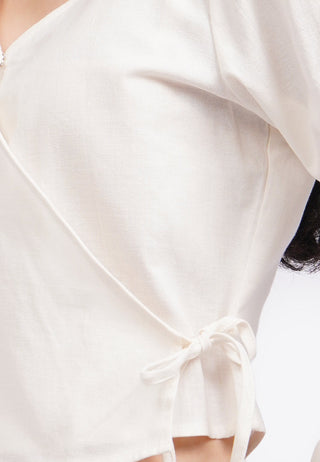 V-Neck Wrap Blouse