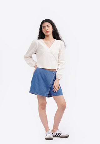 V-Neck Wrap Blouse