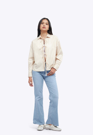 Stripes Shirt with Tied Details