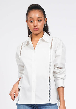 Oversized Shirt with Trimming Details