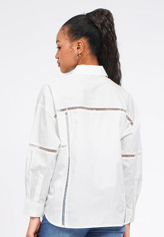 Oversized Shirt with Trimming Details