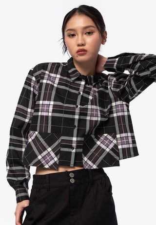 Overlap Pocket Check Shirt